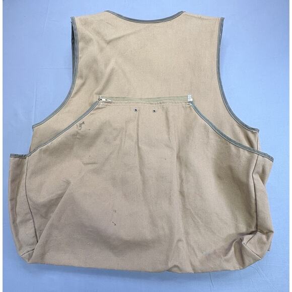 Carhartt VU036 Men's XL Bird Hunting Shooting Zip Up Canvas Duck Vest - Picture 2 of 9